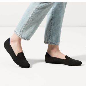 Rothy’s black loafer flat shoes